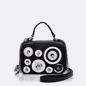 BNWT Milly Disk Mini Saffiano Leather Satchel